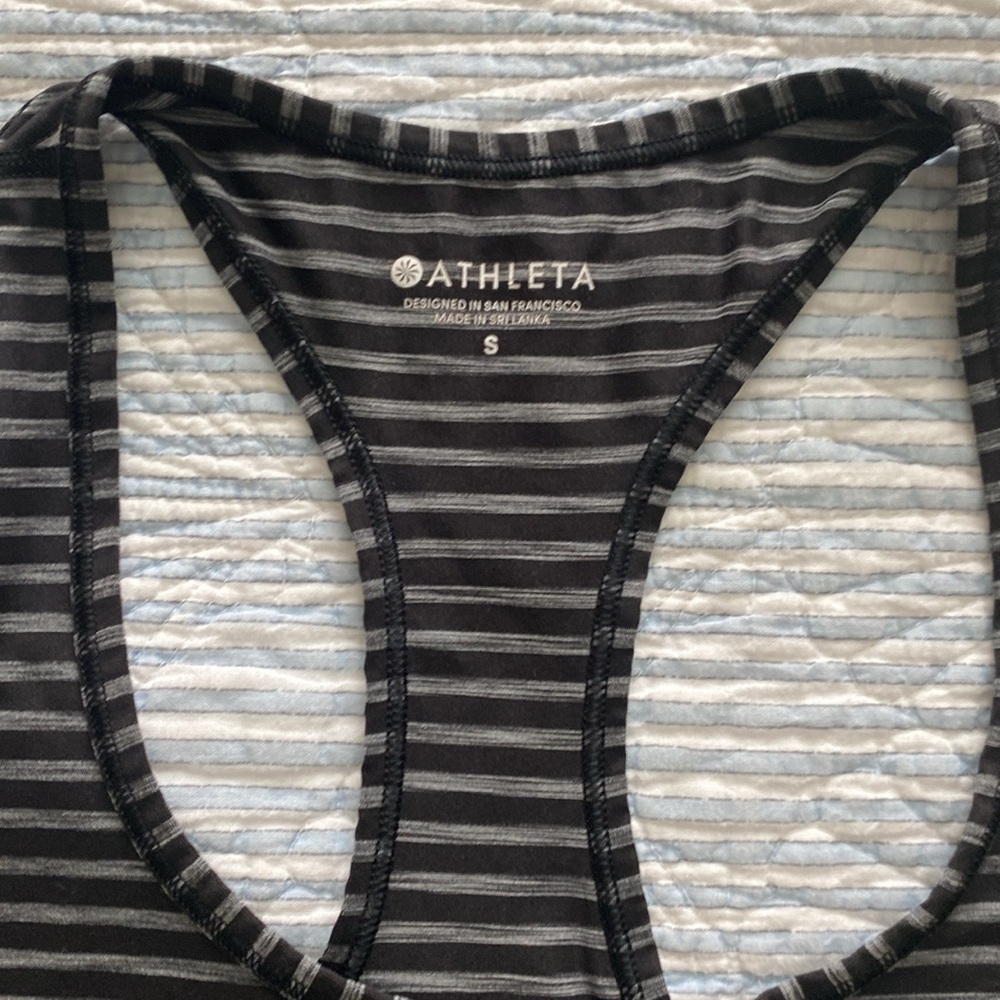 Athleta Racerback Striped Tank - Picture 7 of 11